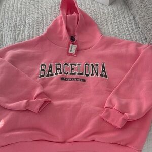 Edikted Pink Barcelona Cowl Neck Sweater